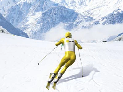 Gp Ski Slalom capture d'écran du jeu