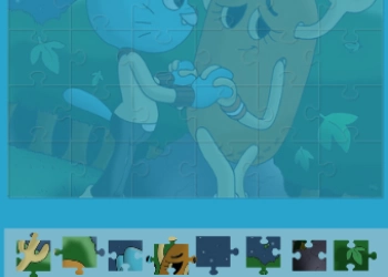 Гамбол Jigsaw скрыншот гульні