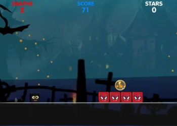 Carrera De Geometría De Halloween captura de pantalla del juego