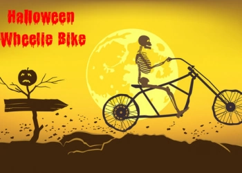 Bici Con Impennata Di Halloween screenshot del gioco