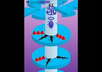 Helix Fall schermafbeelding van het spel