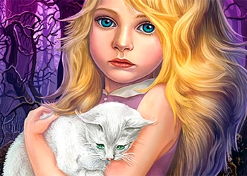 Hidden Object - Girl And Cat game screenshot
