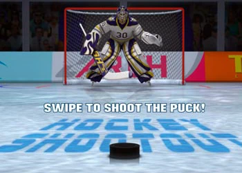 Hockey Shootout skærmbillede af spillet