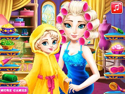Ice Queen Mommy Real Makeover game screenshot