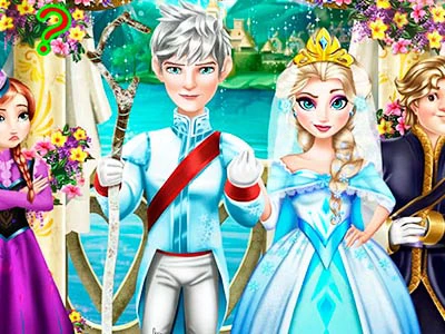 Ice Queen Wedding Kiss game screenshot