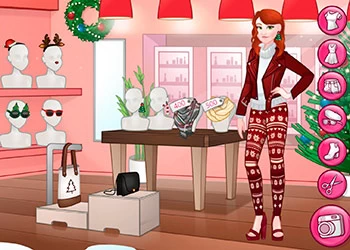 Instagirls Navidad Vestir captura de pantalla del juego