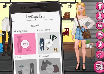 Instagirls Dress Up скрыншот гульні