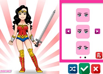 Kawaii Superhero Avatar Maker скрыншот гульні