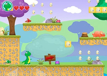 Pequeña Aventura De Dinosaurios captura de pantalla del juego