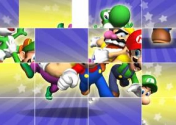 Mario: Schuifpuzzels schermafbeelding van het spel