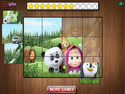 Masha Puzzle Time snimka zaslona igre