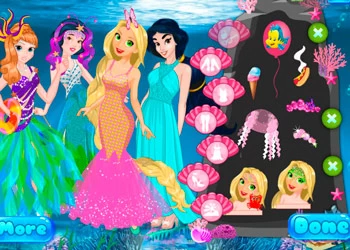Γοργόνες Πριγκίπισσες στιγμιότυπο οθόνης παιχνιδιού