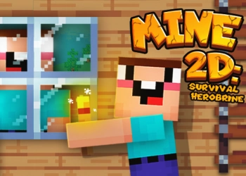 Mine 2D Survival Herobrine ойын скриншоты