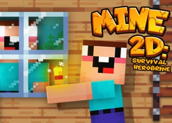 ລະເບີດຝັງດິນ 2D ຄວາມຢູ່ລອດ Herobrine ພາບຫນ້າຈໍເກມ