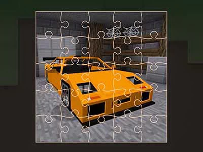 Minecraft Cars Jigsaw pamje nga ekrani i lojës