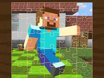 Minecraft ジグソー ゲームのスクリーンショット