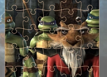 Puzzle Obrazkowe Żółwie Ninja zrzut ekranu gry