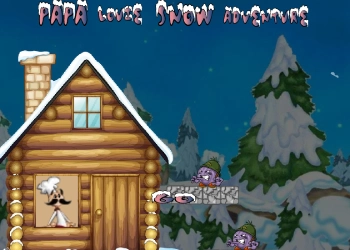 Papa Louie Sneeuwavonturier schermafbeelding van het spel