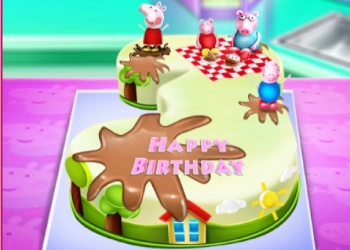 Kuhanje Rođendanske Torte Peppa Pig snimka zaslona igre