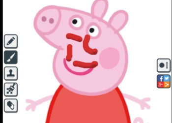 Peppa પિગ ડ્રોઇંગ રમતનો સ્ક્રીનશોટ