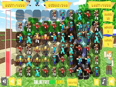 Pixel Craft Match 3 schermafbeelding van het spel