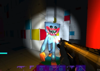 Atirador Poppy Huggy Wuggy captura de tela do jogo