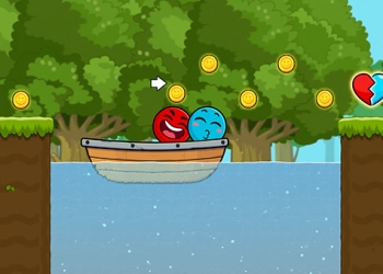 Amour De Cupidon Boule Rouge Et Bleue capture d'écran du jeu