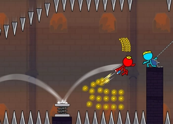Красный И Синий Стикмен 2 скриншот игры