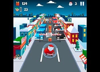 Santa City Run skærmbillede af spillet