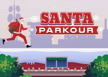 Santa Parkour pamje nga ekrani i lojës