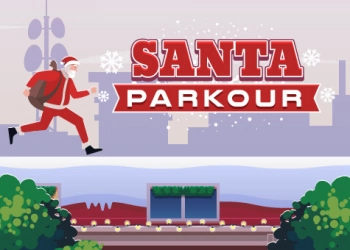 Papá Noel Parkour captura de pantalla del juego