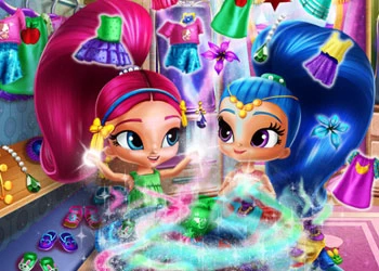 Shimmer And Shine Čištění Šatníku snímek obrazovky hry