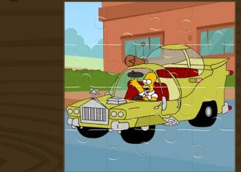 Мозайката За Коли На Симпсън екранна снимка на играта