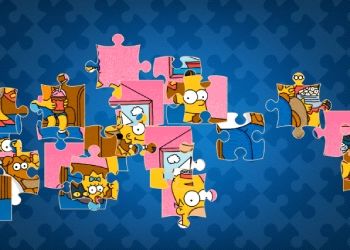 Simpsons Jigsaw Puzzle Collection skærmbillede af spillet