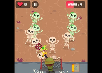 Obrona Szkieletu zrzut ekranu gry
