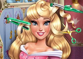Sleeping Princess Real Haircuts game screenshot