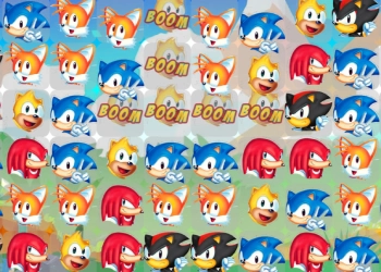 Sonic Match3 captura de tela do jogo
