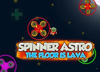 Spinner Astro El Suelo Es Lava captura de pantalla del juego