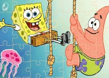 Sponge Bob: Puzzles Me Bashkim Pjesësh Figure pamje nga ekrani i lojës