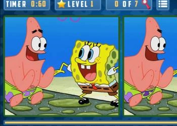 Bob Esponja: Encontre As Diferenças captura de tela do jogo