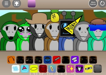Sprunki Spelunke Monkes screenshot del gioco