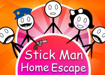 Stickman, Escape De Casa captura de pantalla del juego