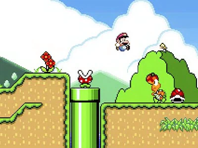 Super Mario World: Luigi Ist Bösewicht Spiel-Screenshot