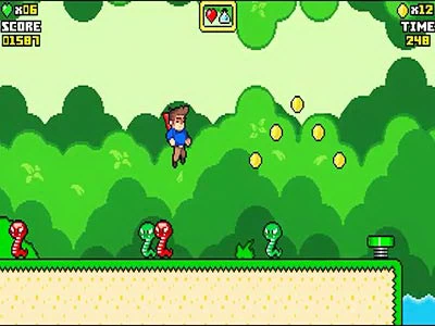 Super Steve World schermafbeelding van het spel