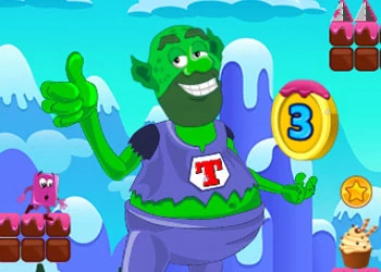 Súper Troll Candyland Aventuras captura de pantalla del juego
