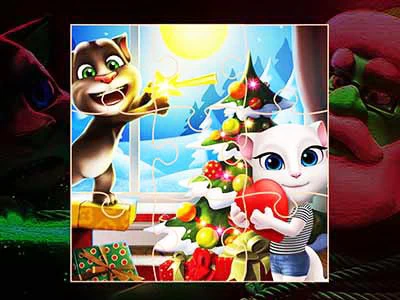 Natal Do Talking Tom captura de tela do jogo