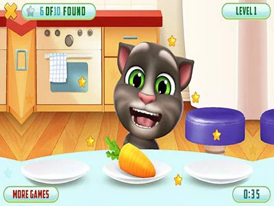 Talking Tom Hidden Stars pamje nga ekrani i lojës