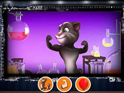 Talking Tom In Laboratory skærmbillede af spillet