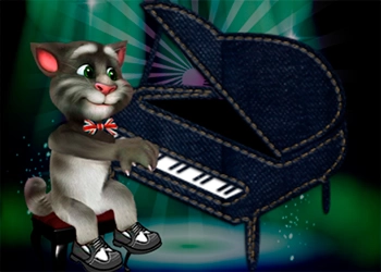 トーキング・トムのピアノタイム ゲームのスクリーンショット