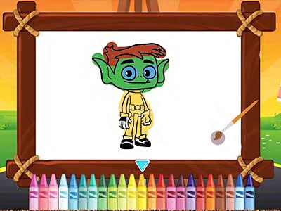 Livro De Colorir Jovens Titãs captura de tela do jogo